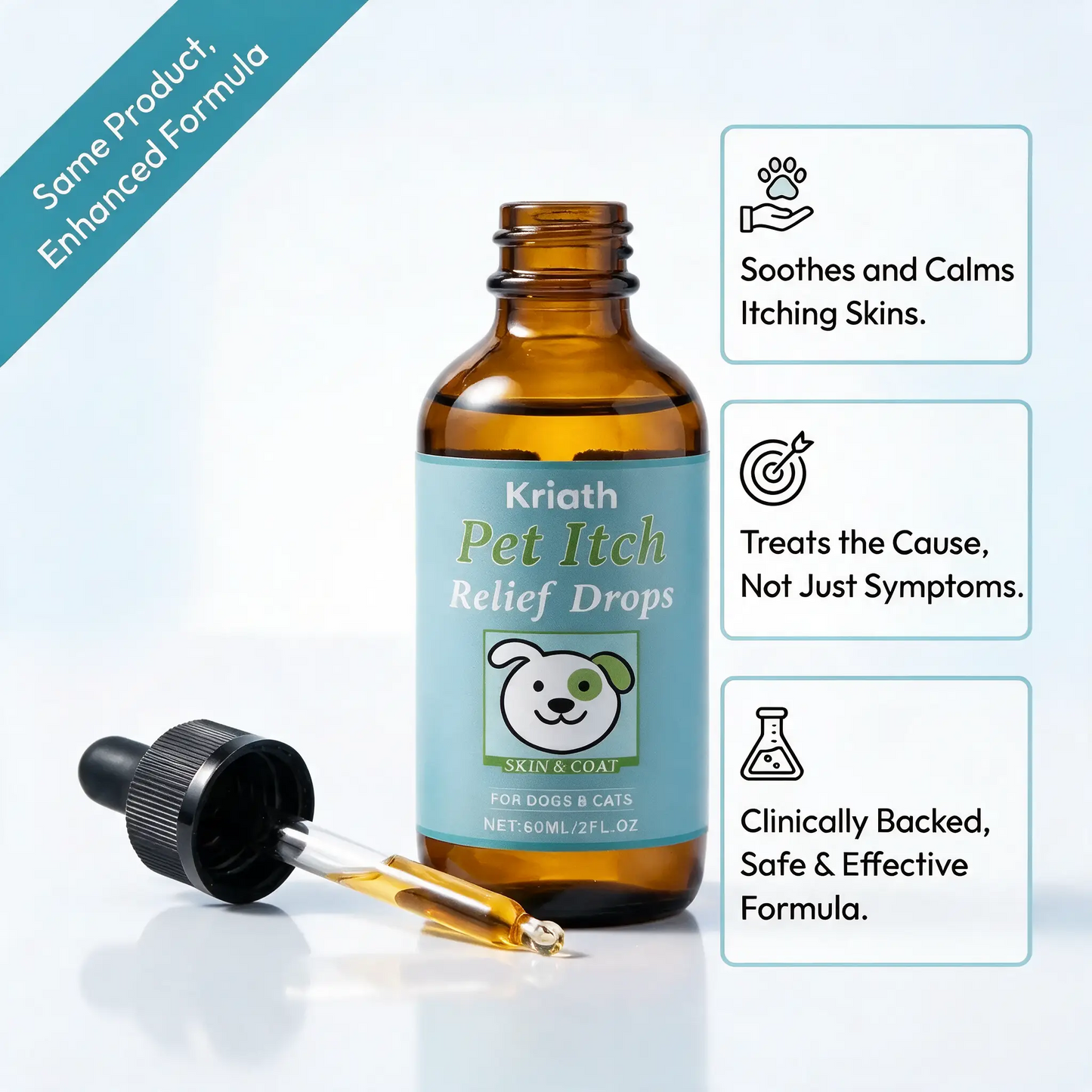 Kriath Pet Itch Relief Drops